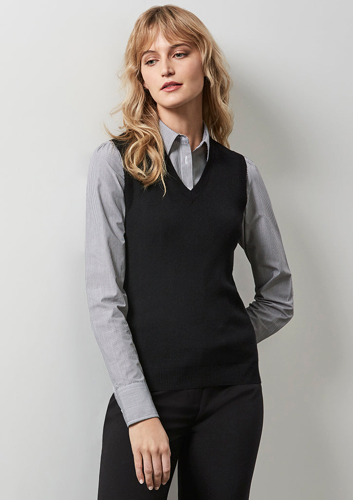 Women's V-Neck Knit Vest - LV3504 – Aceit