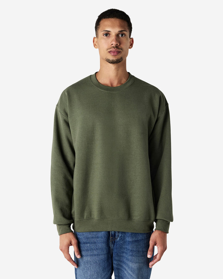 Adult Heavy Blend Crew Neck Hoodie - 18000 (9 Colours)