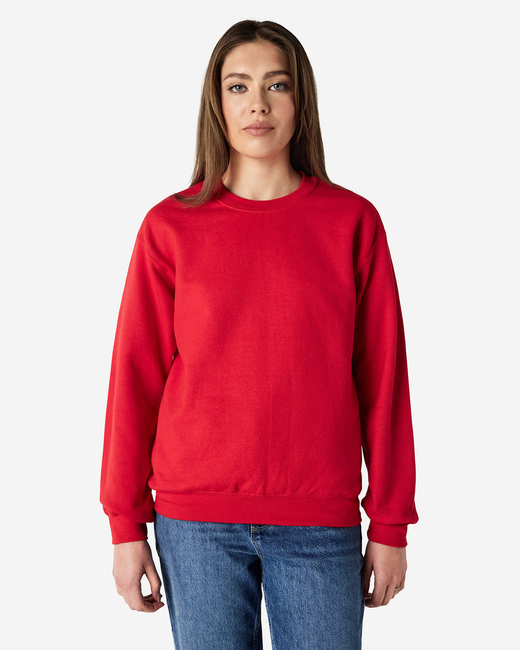 Adult Heavy Blend Crew Neck Hoodie - 18000 (9 Colours)