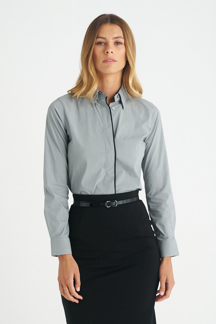 Stella Ladies Long Sleeve Concealed Placket Shirt - W27