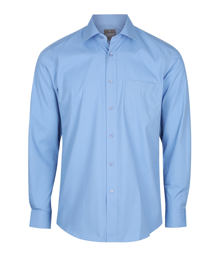 Men's Premium Poplin Long Sleeve Shirt - 1272L (4 colours)