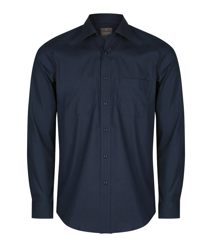 Men's Premium Poplin Long Sleeve Shirt - 1272L (4 colours)