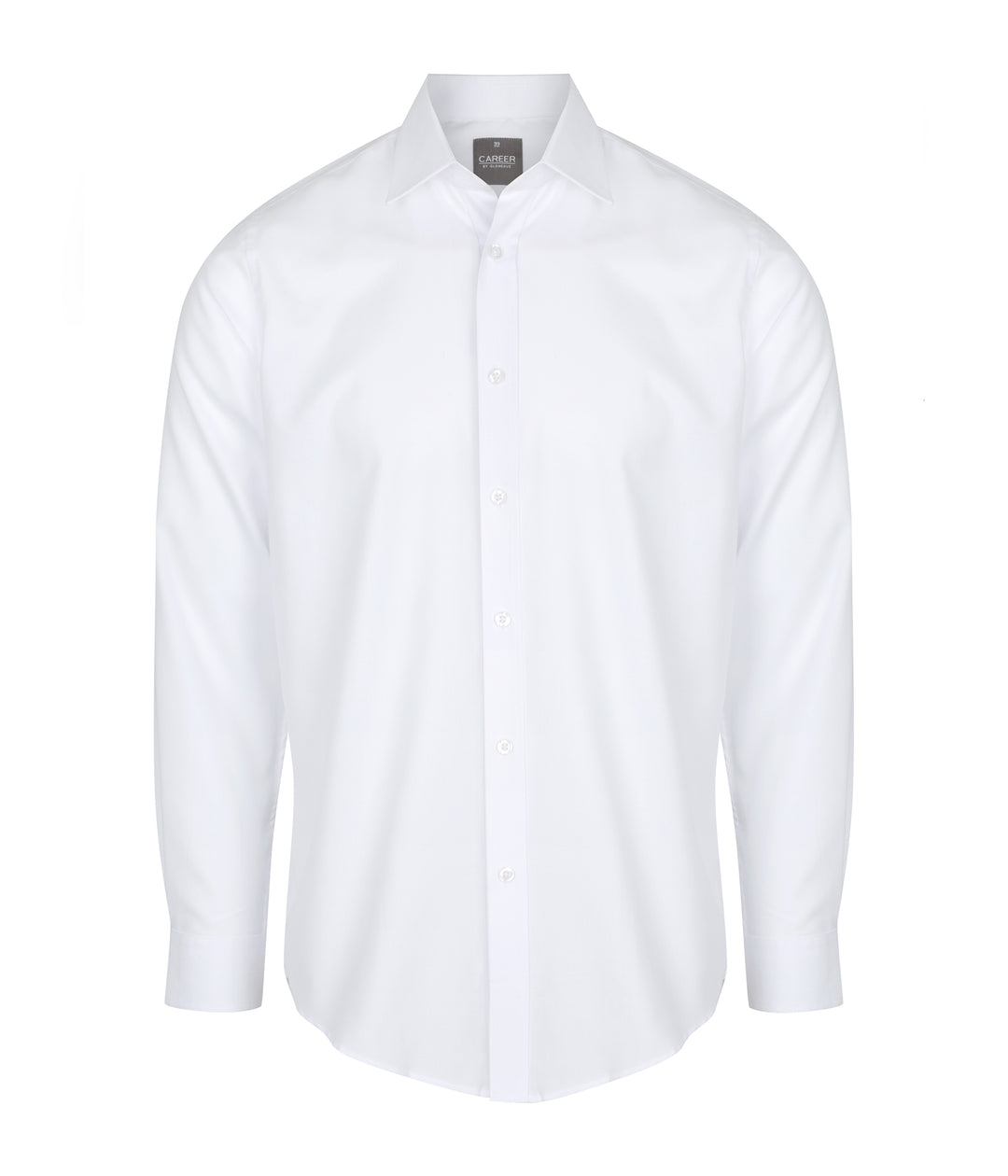 Men's White Long Sleeve Shirt - 1708L