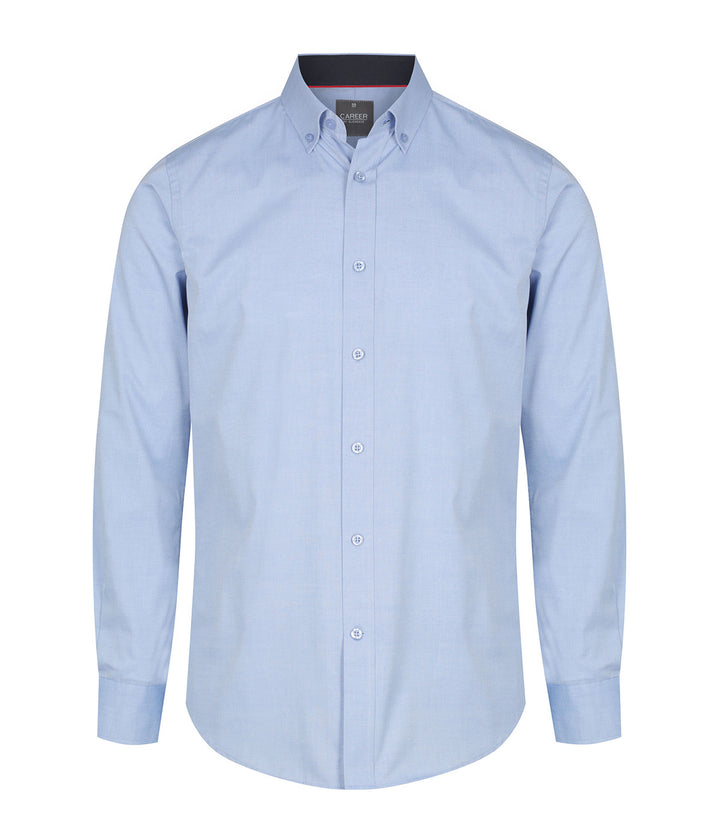 Men's Fine Oxford Long Sleeve Slim Fit Shirt - 1899L