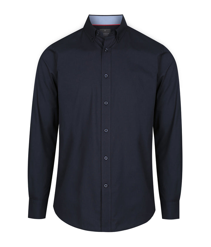 Men's Fine Oxford Long Sleeve Slim Fit Shirt - 1899L