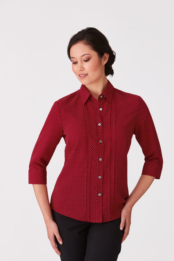 City Stretch Spot 3/4 Sleeve Shirt - 2172 (2 Colours)