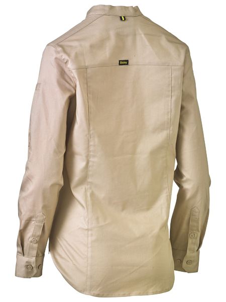 Women's Stretch V-Neck Closed Front Shirt - BLC6063