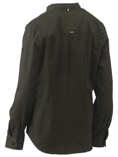 Women's Stretch V-Neck Closed Front Shirt - BLC6063