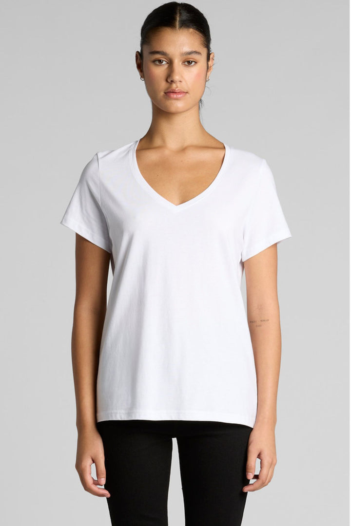Womens Wo's Maple V Neck Tee - 4023