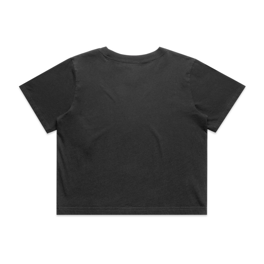Womens Wo's Heavy Faded Crop Tee - 4089