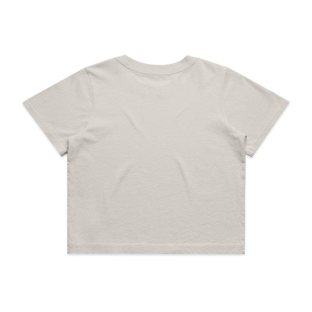 Womens Wo's Heavy Faded Crop Tee - 4089