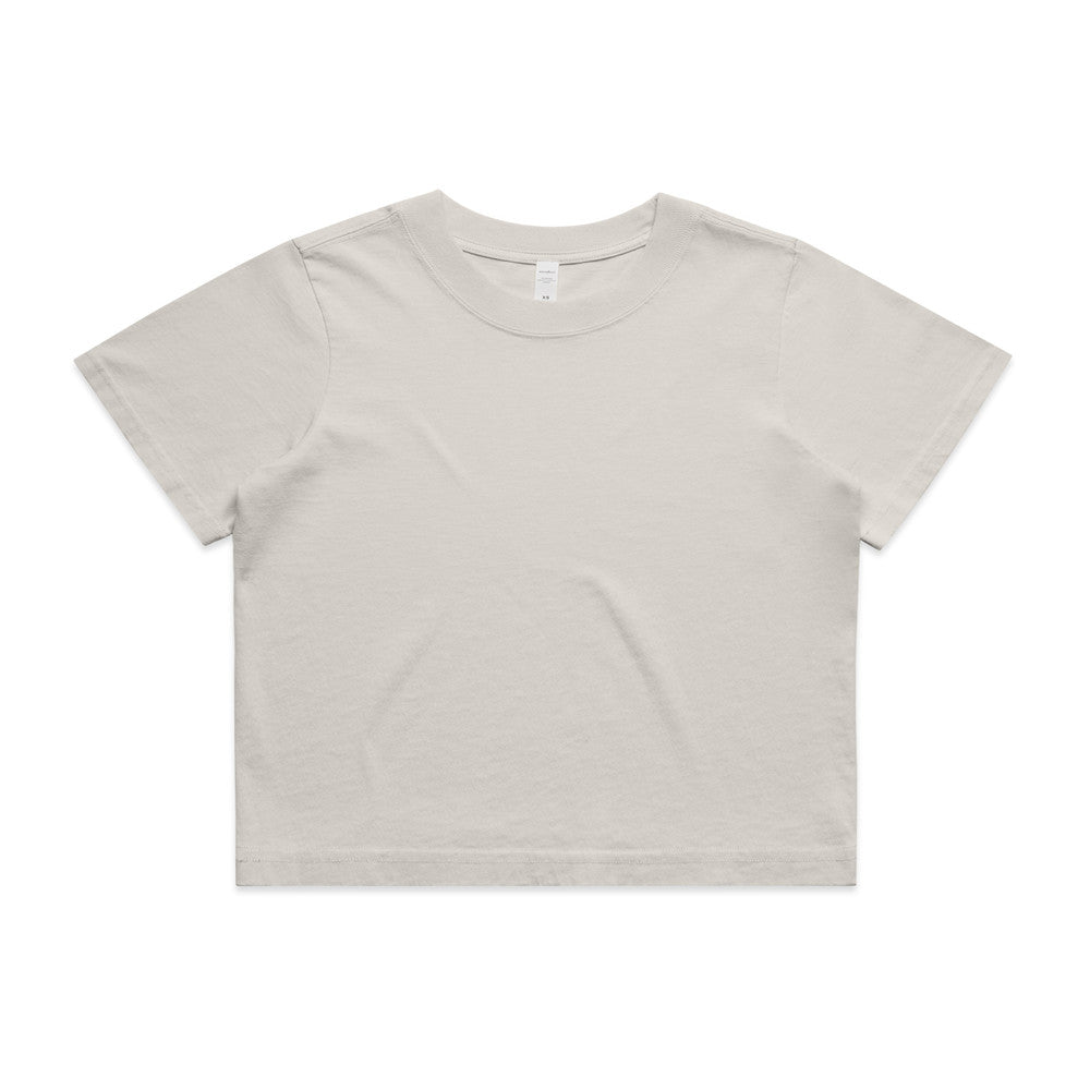 Womens Wo's Heavy Faded Crop Tee - 4089