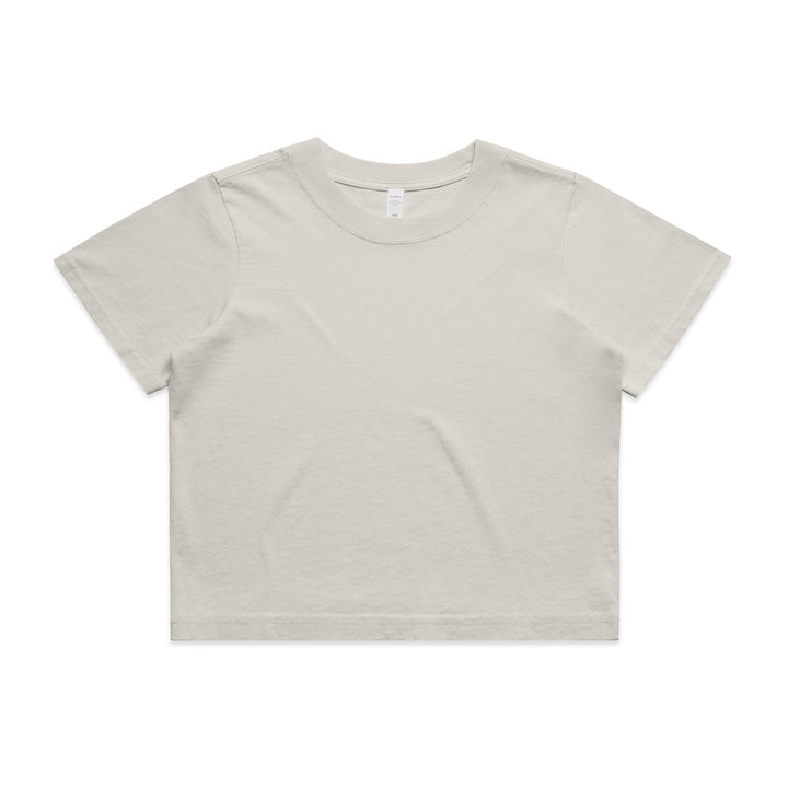 Womens Wo's Heavy Faded Crop Tee - 4089
