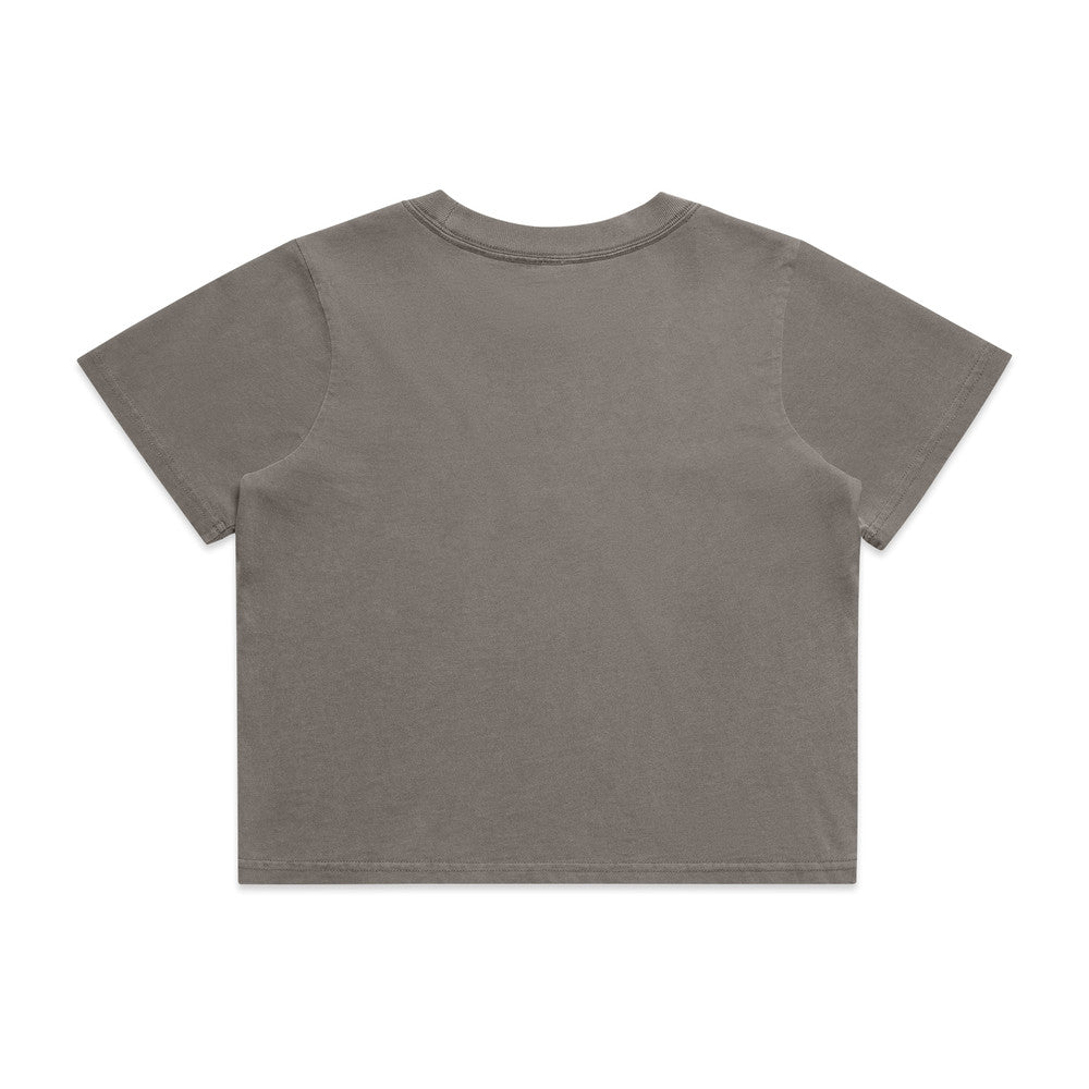 Womens Wo's Heavy Faded Crop Tee - 4089
