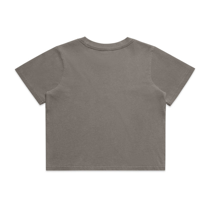 Womens Wo's Heavy Faded Crop Tee - 4089
