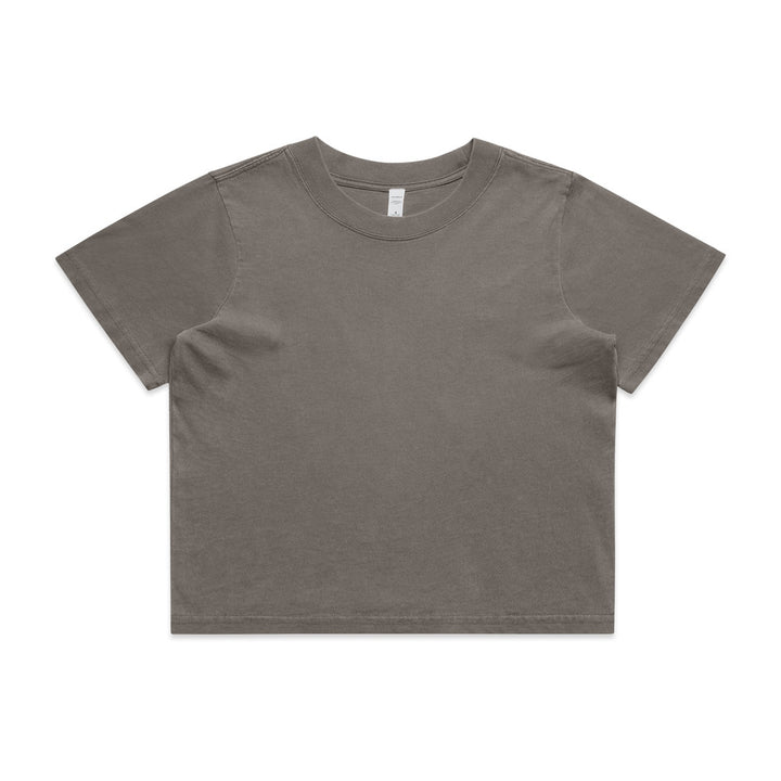 Womens Wo's Heavy Faded Crop Tee - 4089