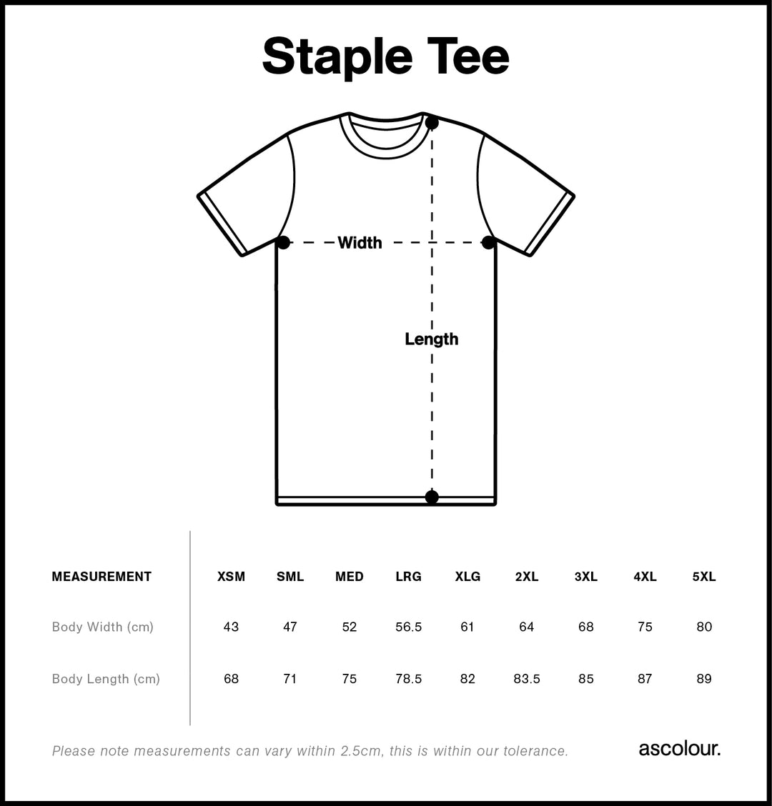 WGF Mens Tee - Black Staple 5001