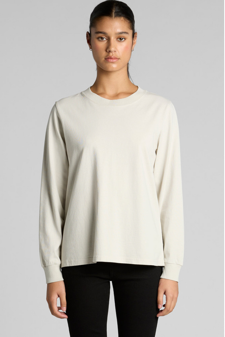 Womens Wo's Heavy Faded L/S Tee - 4083