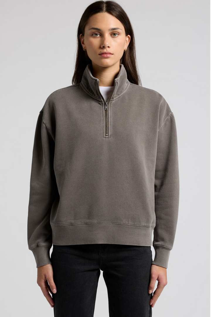 Womens Wo's Relax Faded Half Zip - 4167