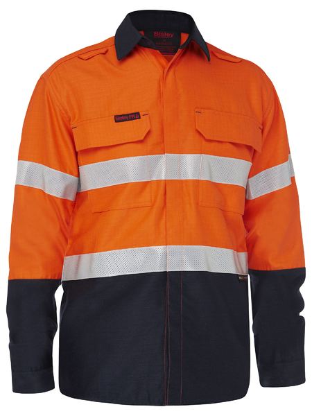 Apex 160 Taped Hi Vis FR Ripstop Vented Shirt - BS8338T