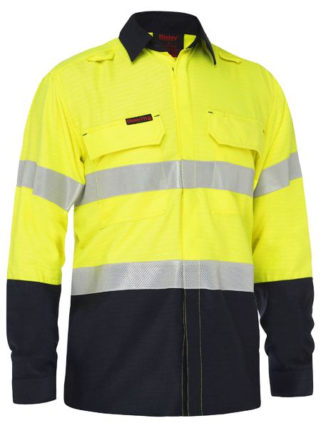 Apex 160 Taped Hi Vis FR Ripstop Vented Shirt - BS8338T