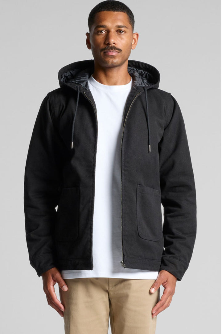 Mens Canvas Heavy Hooded Jacket - 5529