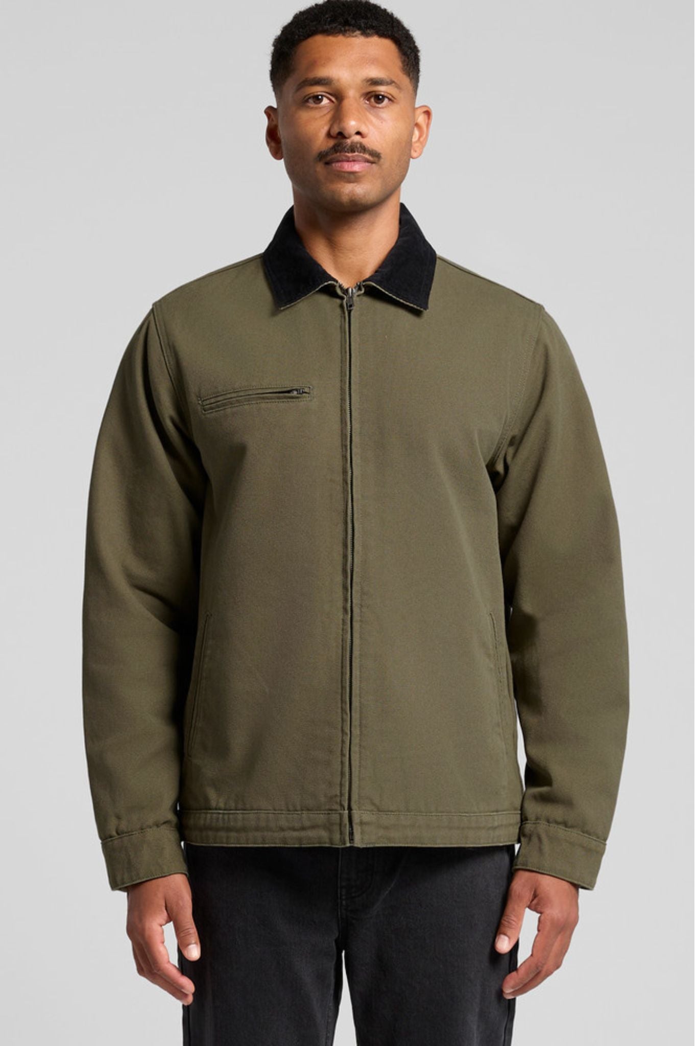 Mens Canvas Cord Collar Jacket - 5533 – Aceit