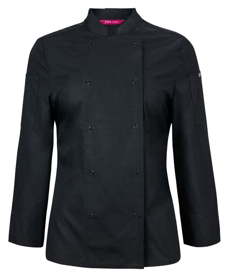 JB's Ladies L/S Snap Button Chef Jacket - 5CJL1