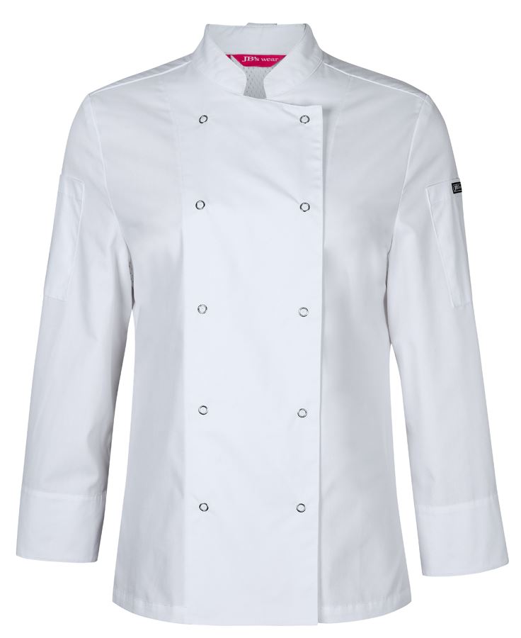 JB's Ladies L/S Snap Button Chef Jacket - 5CJL1