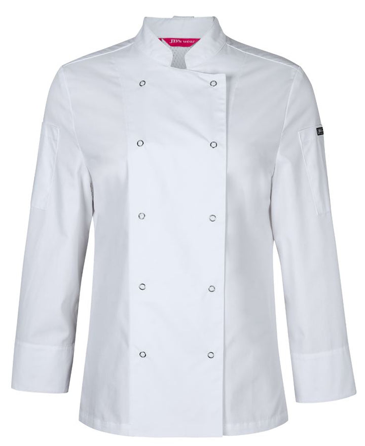 JB's Ladies L/S Snap Button Chef Jacket - 5CJL1