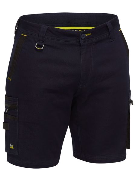 Flex & Move Stretch Denim Zip Cargo Shorts  - BSHC1335