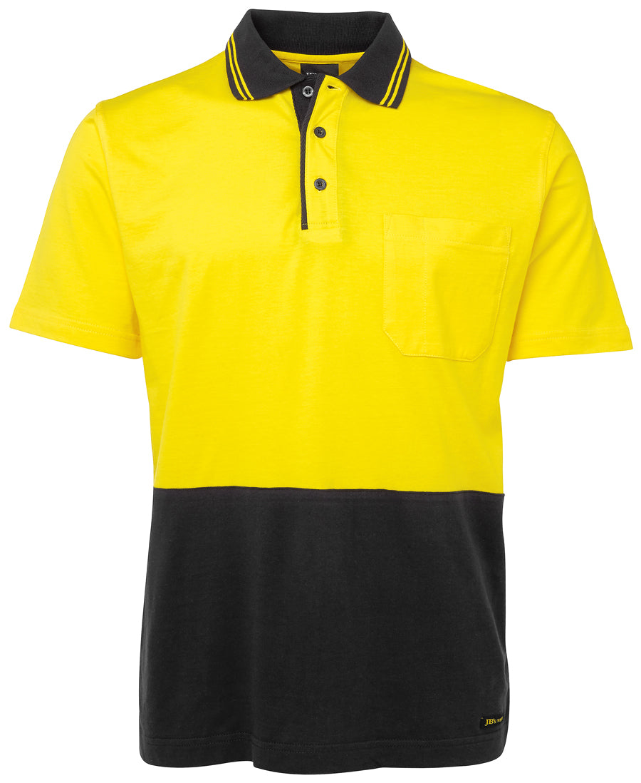 JB's Hi Vis Short Sleeve Cotton Polo - 6CPHV