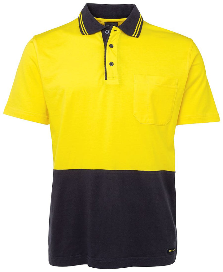 JB's Hi Vis Short Sleeve Cotton Polo - 6CPHV
