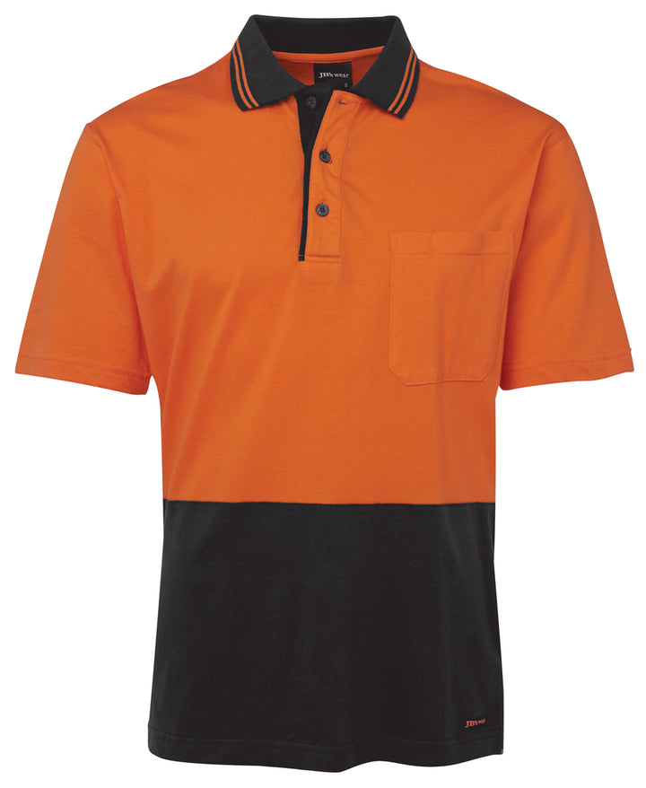 JB's Hi Vis Short Sleeve Cotton Polo - 6CPHV