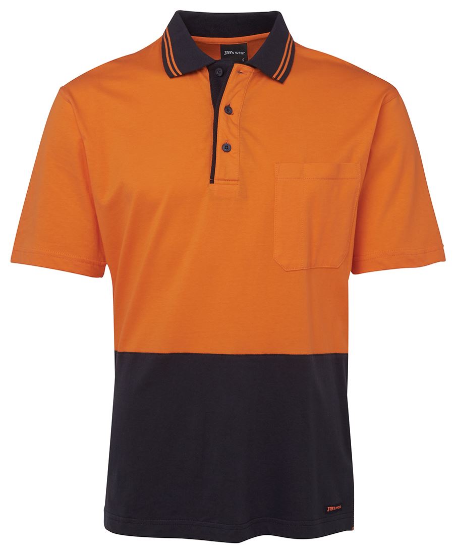 JB's Hi Vis Short Sleeve Cotton Polo - 6CPHV
