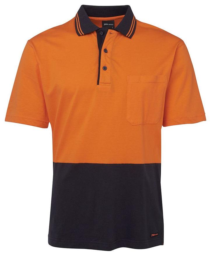 JB's Hi Vis Short Sleeve Cotton Polo - 6CPHV