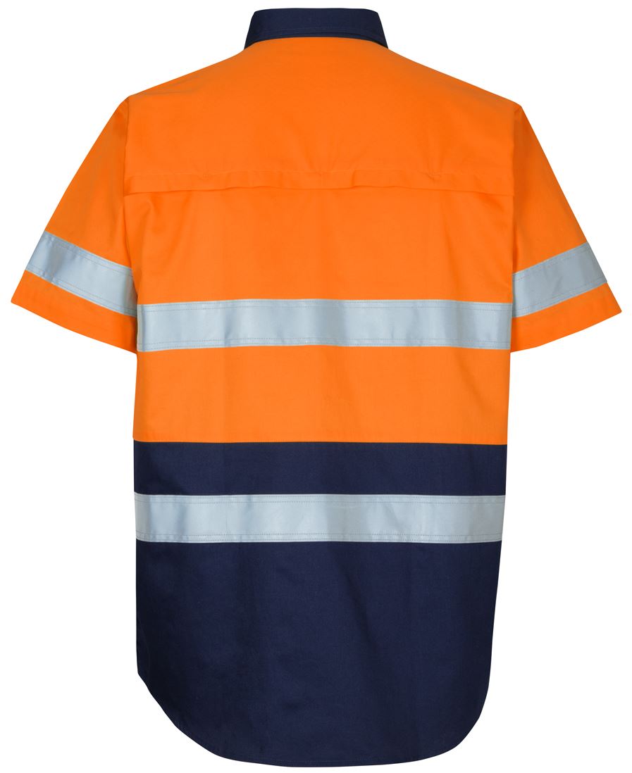 JB's Hi Vis (D+N) S/S 150g Work Shirt - 6DNWS