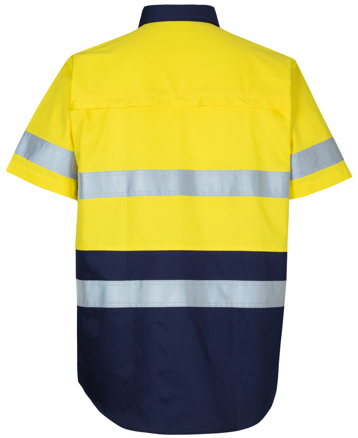 JB's Hi Vis (D+N) S/S 150g Work Shirt - 6DNWS
