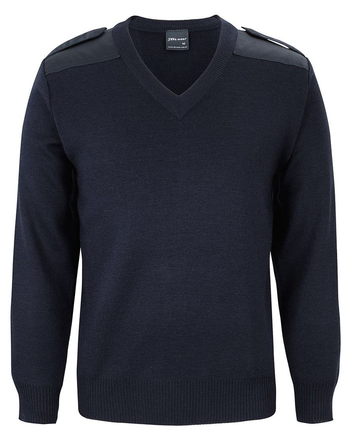 Knitted Epaulette Jumper - 6EJ