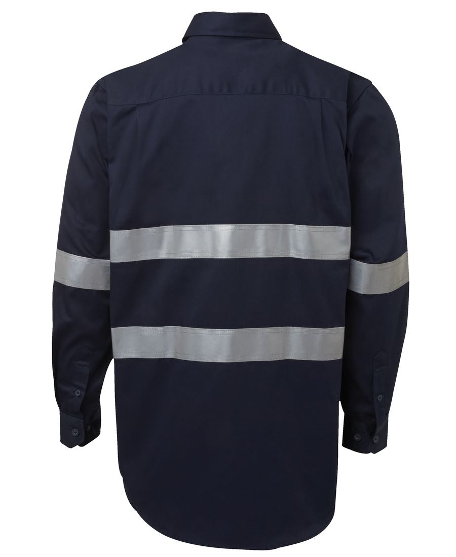 JB's Long Sleeve 190g Work Shirt With Reflective Tape - 6HDNL