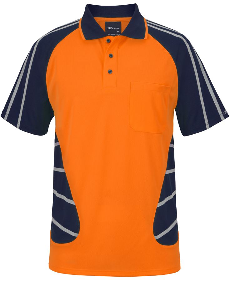 JB's Street Spider Polo with Reflective Stripes - 6HSSR