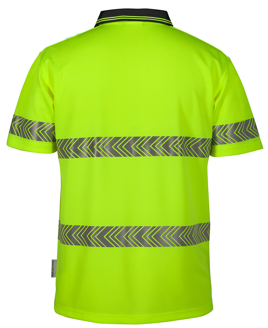 JB's Hi Vis Short Sleeve Segmented Tape Polo - 6HSST