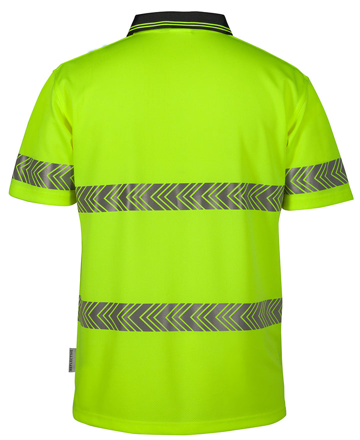 JB's Hi Vis Short Sleeve Segmented Tape Polo - 6HSST