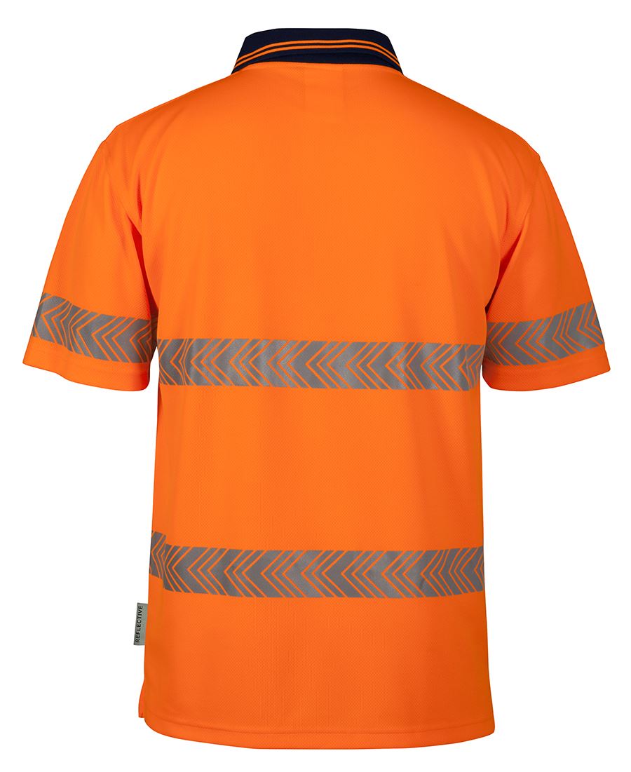 JB's Hi Vis Short Sleeve Segmented Tape Polo - 6HSST