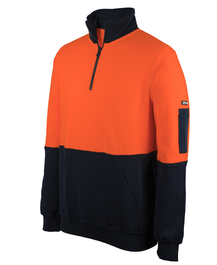 JB'S Hi Vis 310 Cotton 1/2 Zip Fleece - 6HVFM