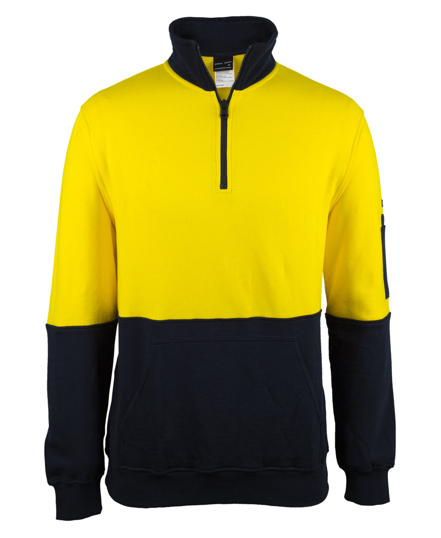 JB'S Hi Vis 310 Cotton 1/2 Zip Fleece - 6HVFM