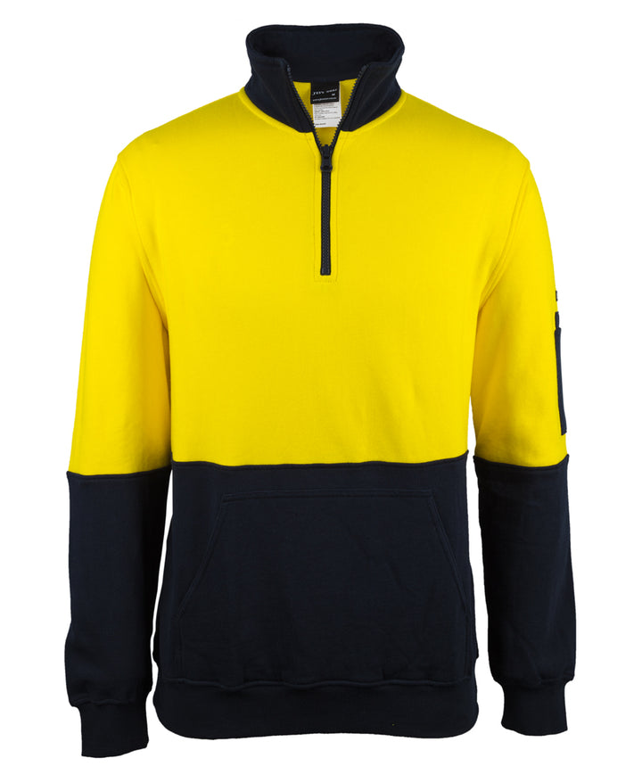JB'S Hi Vis 310 Cotton 1/2 Zip Fleece - 6HVFM