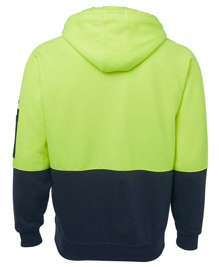 JB'S Hi Vis Full Zip Fleecy Hoodie - 6HVH