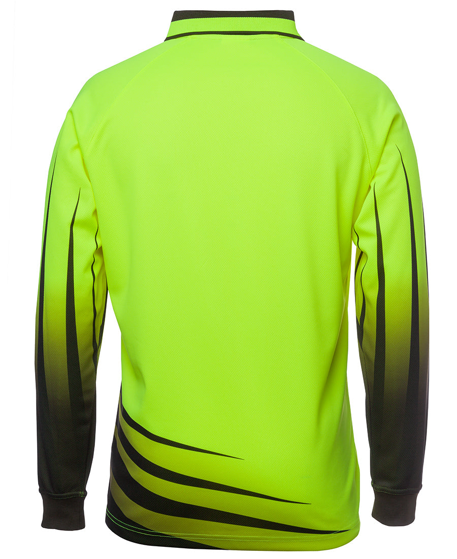 JB's Hi Vis Long Sleeve Rippa Sub Polo - 6HVRL