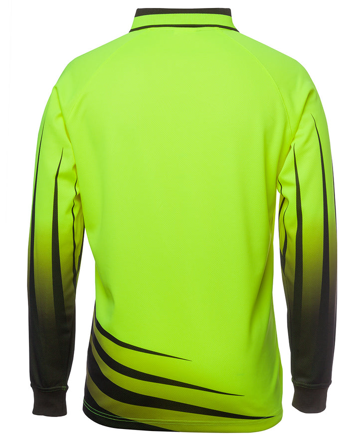 JB's Hi Vis Long Sleeve Rippa Sub Polo - 6HVRL